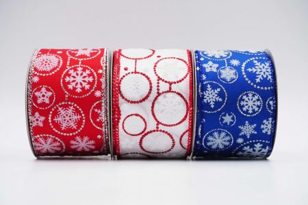 Glitter Snowflakes Wired Ribbon_KF7260 ALL